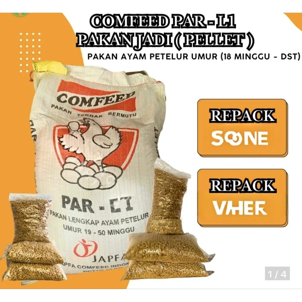 Pakan Jadi Pur Pelet Ayam Petelur Comfeed Par L1
