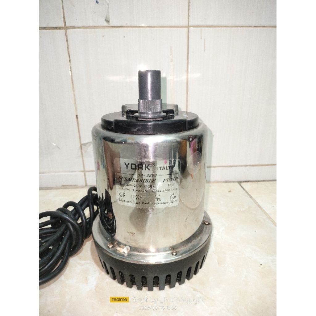 Pompa Air Sirkulasi Pompa Celup SP-3200 YORK MAGNETIC PUMP 220v 80w