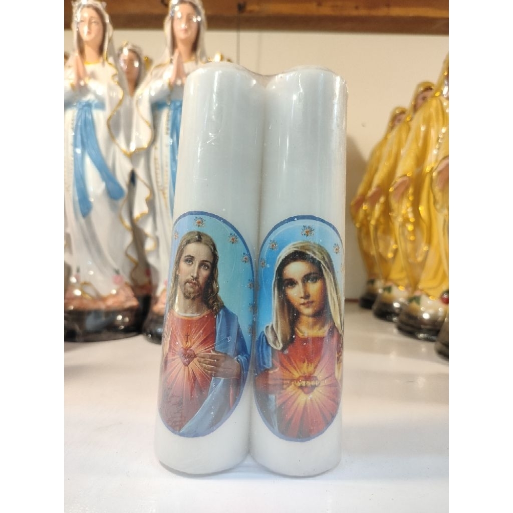 Lilin Altar/Lilin Doa Gambar Maria Yesus