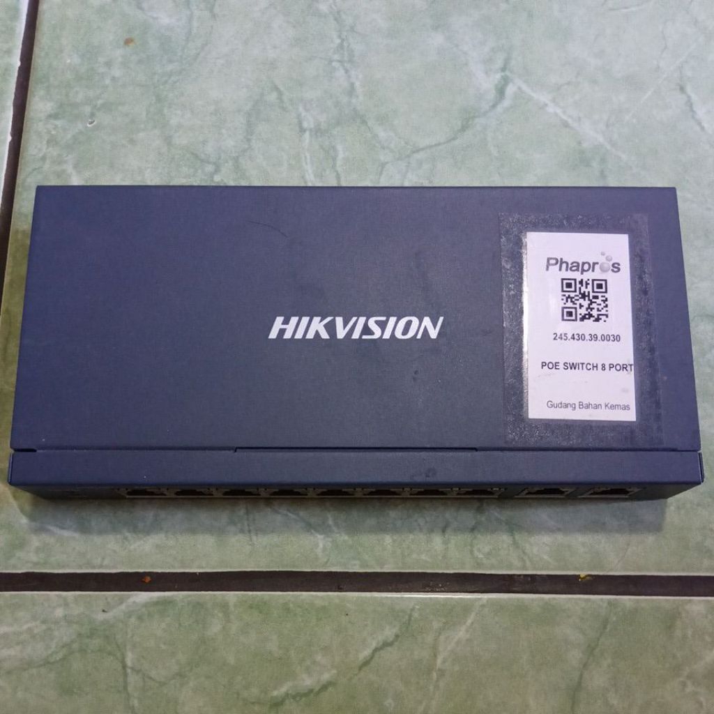 POE SWITCH HIKVISION 8 port kondisi MATOT