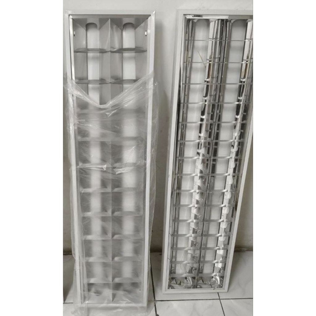 Kap Lampu RMI 2x36W Balak RMI 2x36W Panjang 120cm Kap Rumah Lampu RMI 2x36W / 2x16 W  MEVAL Lampu Ph