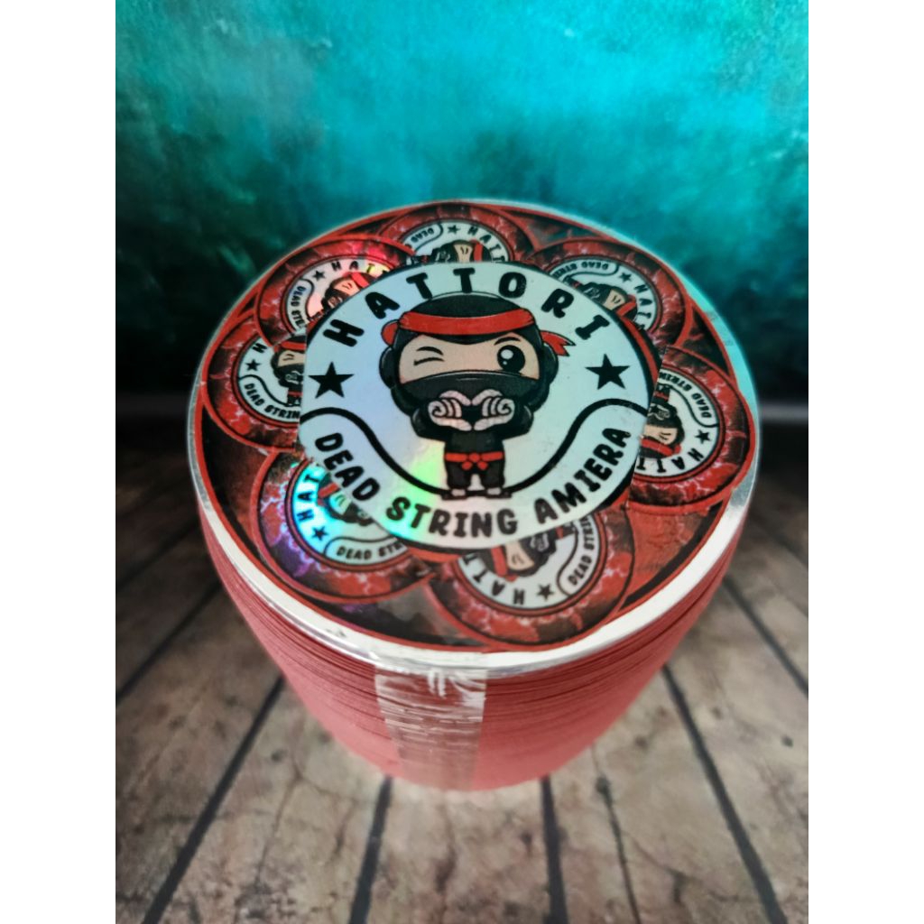 Gelasan Matot Amiera Hattori Red Vermillion Logo Bunga Bahan Abu Monster Klos 6000 Yard