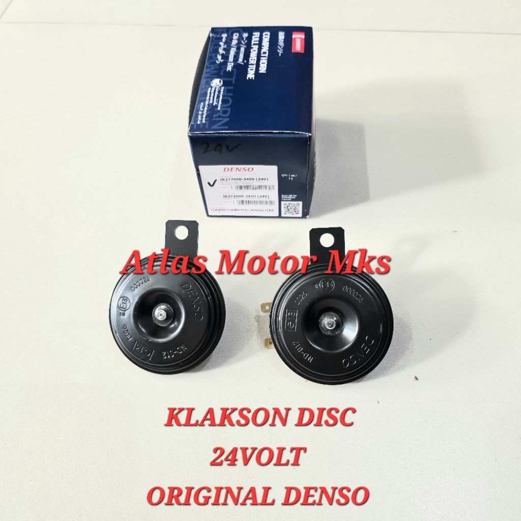 [2PCS][DENSO DISC 24VOLT] KLAKSON COMPACT DISC ORIGINAL DENSO 24 VOLT MOBIL MOTOR - ORIGINAL DENSO B