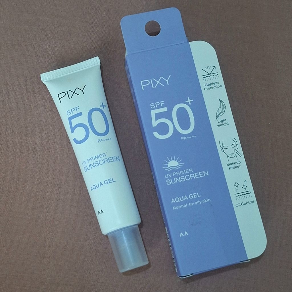 [PRELOVED] PIXY UV Primer Sunscreen Aqua Gel Ungu SPF50+ PA+++