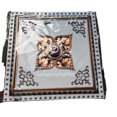 ORNAMENT PLAFON PVC 450MM HIASAN TENGAH PLAFON ORNAMEN PLAFON PVC FITTING PLAVON