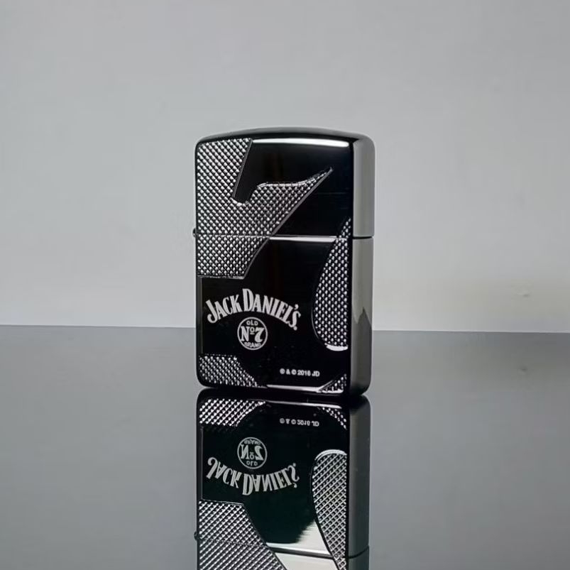 ZIPPO 28817 ARMOR JACK DANIEL BLACK ICE OFFICIAL LICENSED PRODUCT TAHUN 2016