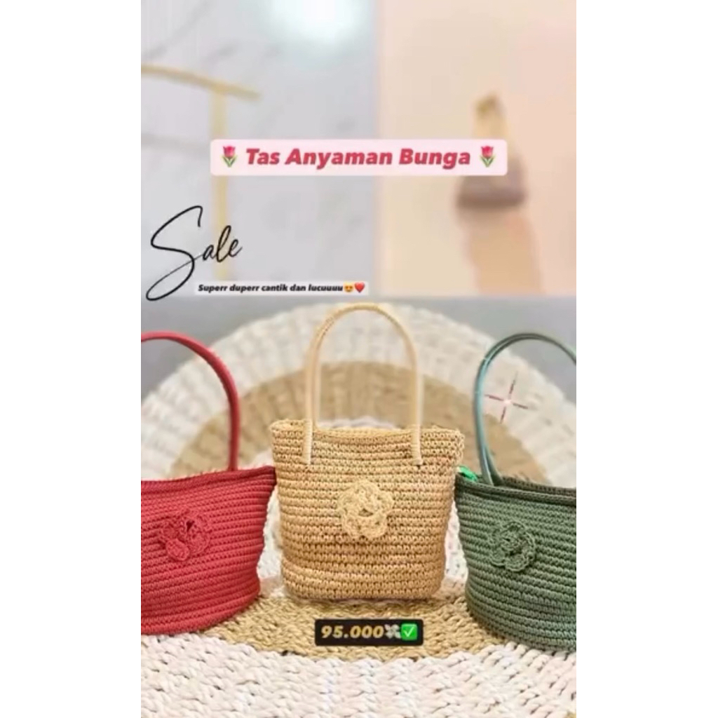 tas selempang model rajut