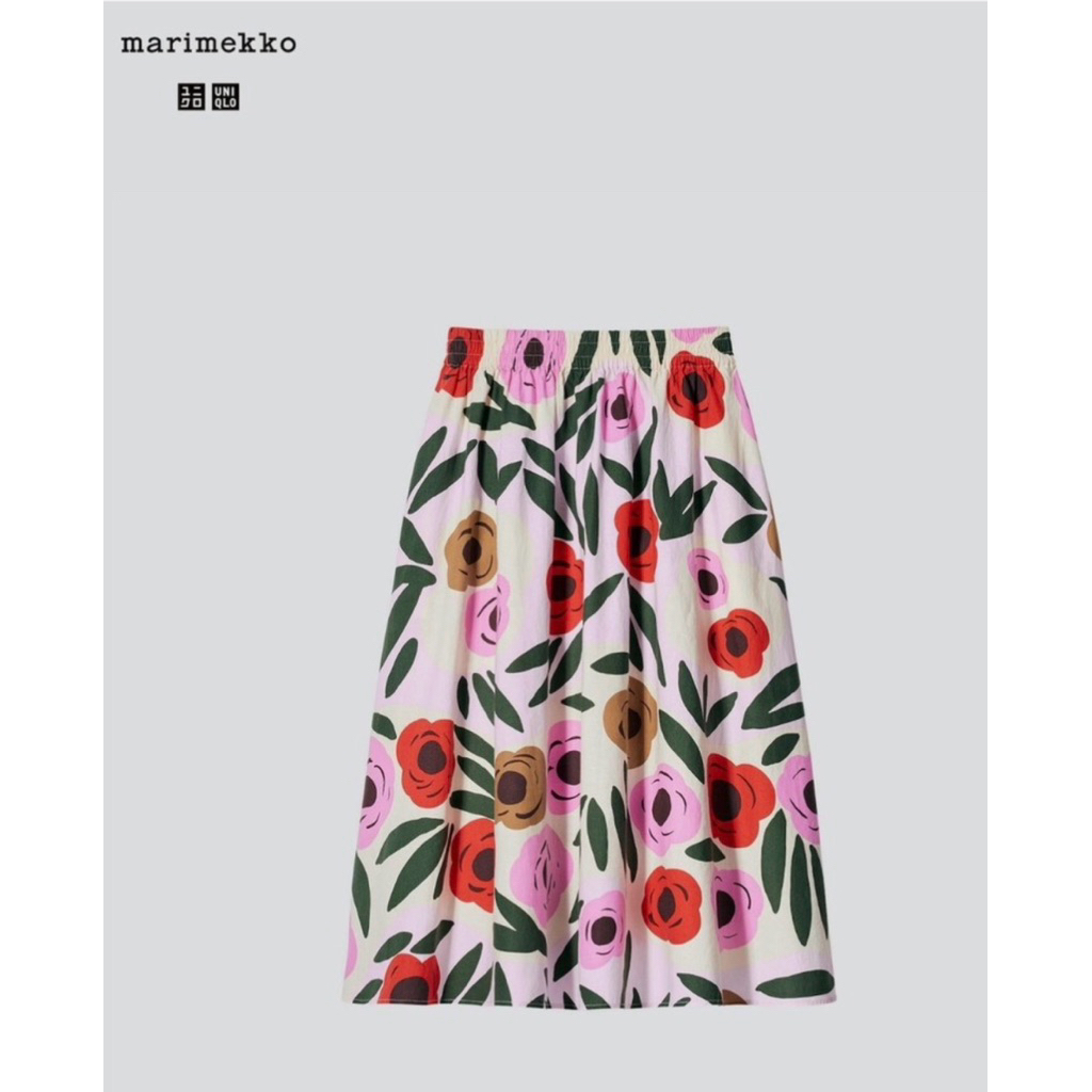 Preloved Rok Flare Collab by Uniqlo x Marimekko