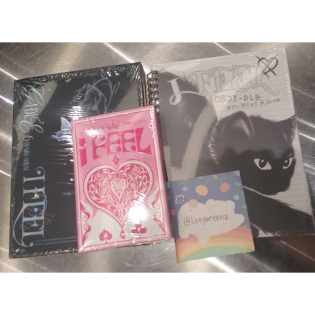 READY STOCK ALBUM GIDLE (G)I-DLE I FEEL SEALED QUEEN VER CAT VER BUTTERFLY VER