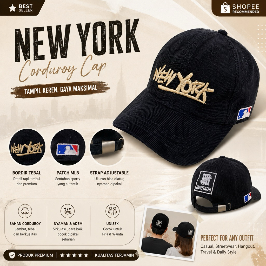 Topi Corduroy MLB Limited Series