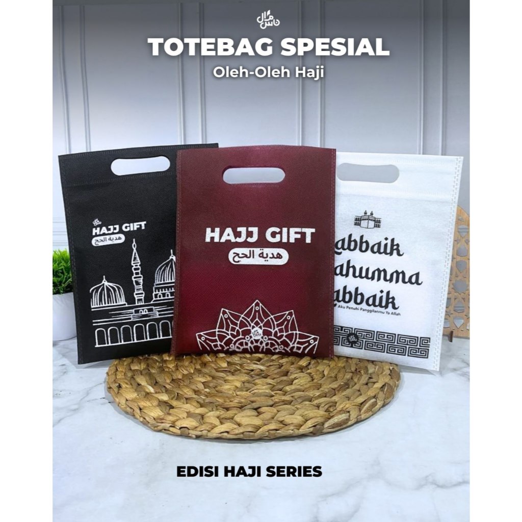 Tas Totebag Bungkusan Kemasan Oleh Oleh Haji Souvenir Haji & Umroh Ekslusif (Grosiran)