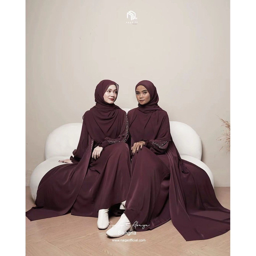 SALEE  SYARQAH ABAYA BY NAQA ID./ SIZE M SAJA / Pemesanan hanya bisa via wawa / Dm Admin terlebih da