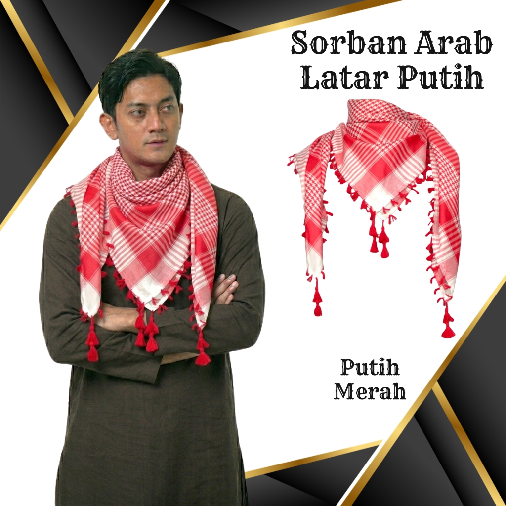 Sorban Pria Dewasa Keren Model Terbaru Lembut Nyaman Sorban Arab Santri