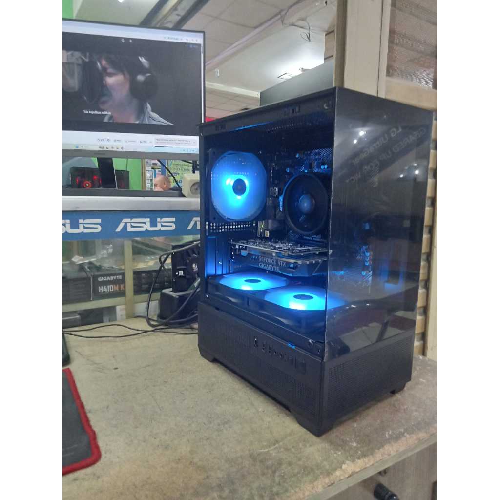Komputer Fullset Baru Gaming Editing Streaming Amd Ryzen 5 5600 | VGA RTX 3050 6GB | SSD Nvme 512GB 