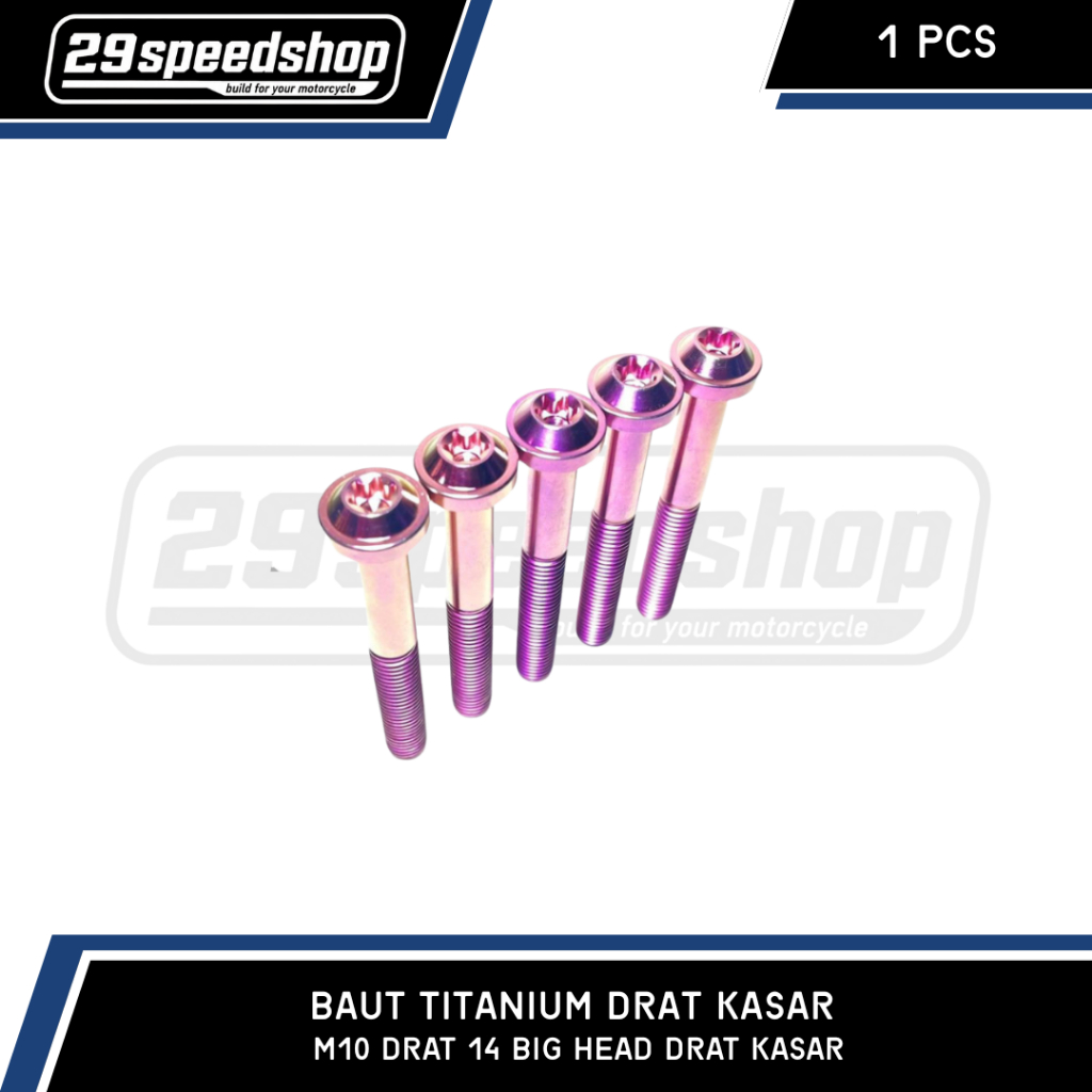 BAUT TITANIUM DRAT KASAR M10 DRAT 14 BIG HEAD DRAT KASAR