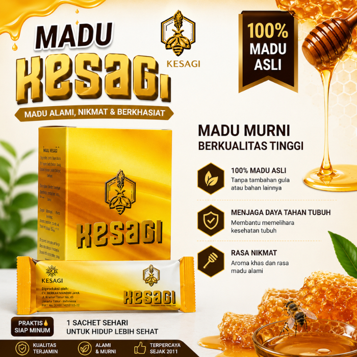 KESAGI ASLI ORIGINAL MADU HERBAL ALAMI AMPUH TANPA EFEK SAMPING MADU ARTMEN BPOM