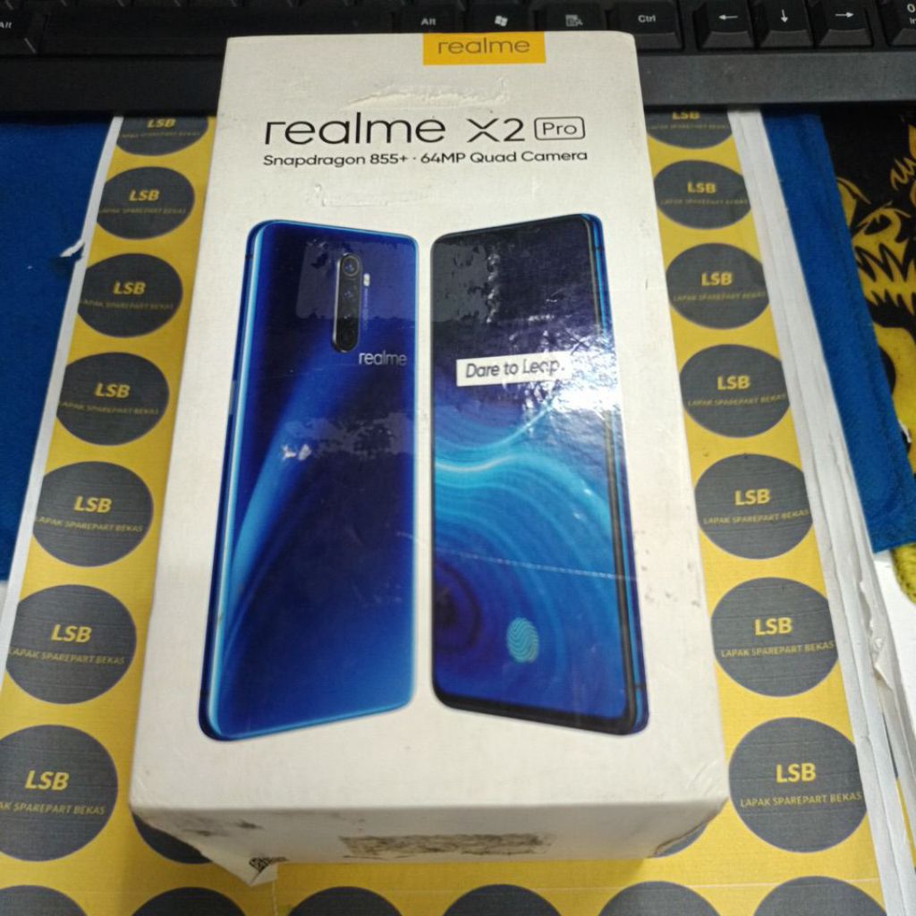 DUS BOX/KOTAK HANDPHONE REALME X2 PRO ORIGINAL BEKAS
