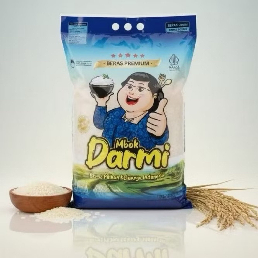 BERAS MBOK DARMI 5kg - Beras Premium, Pulen, dan bersih