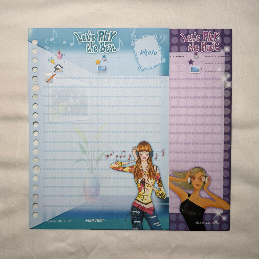 Vintage Binder Coquette / Kertas Orji / File Harvest Let's Play Series / Seri Langka / Limited Editi