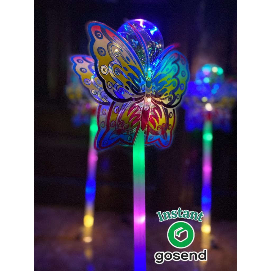 Tongkat lampu 50cm nyala kedap kedip LED 3 tipe. Lamp Stick LED. stik Lampu takbir mainan anak takbi