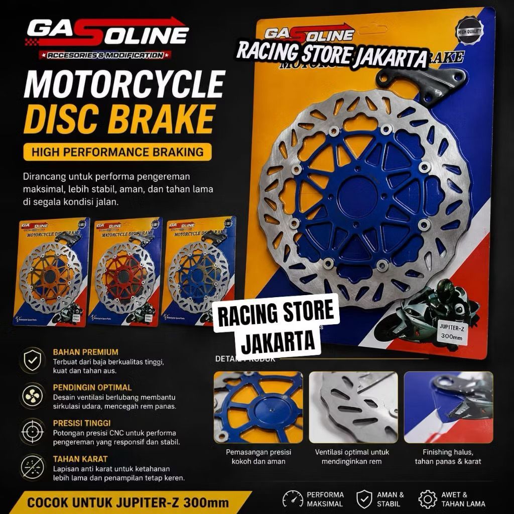 DISC BRAKE COPY PSM 300MM Piringan Caktam Depan Lebar Jupiter z Burhan Fizr Jupz