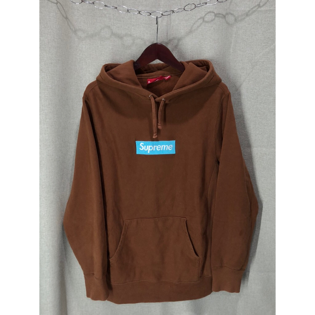 Hoodie jumper Supreme LogoBox Brown