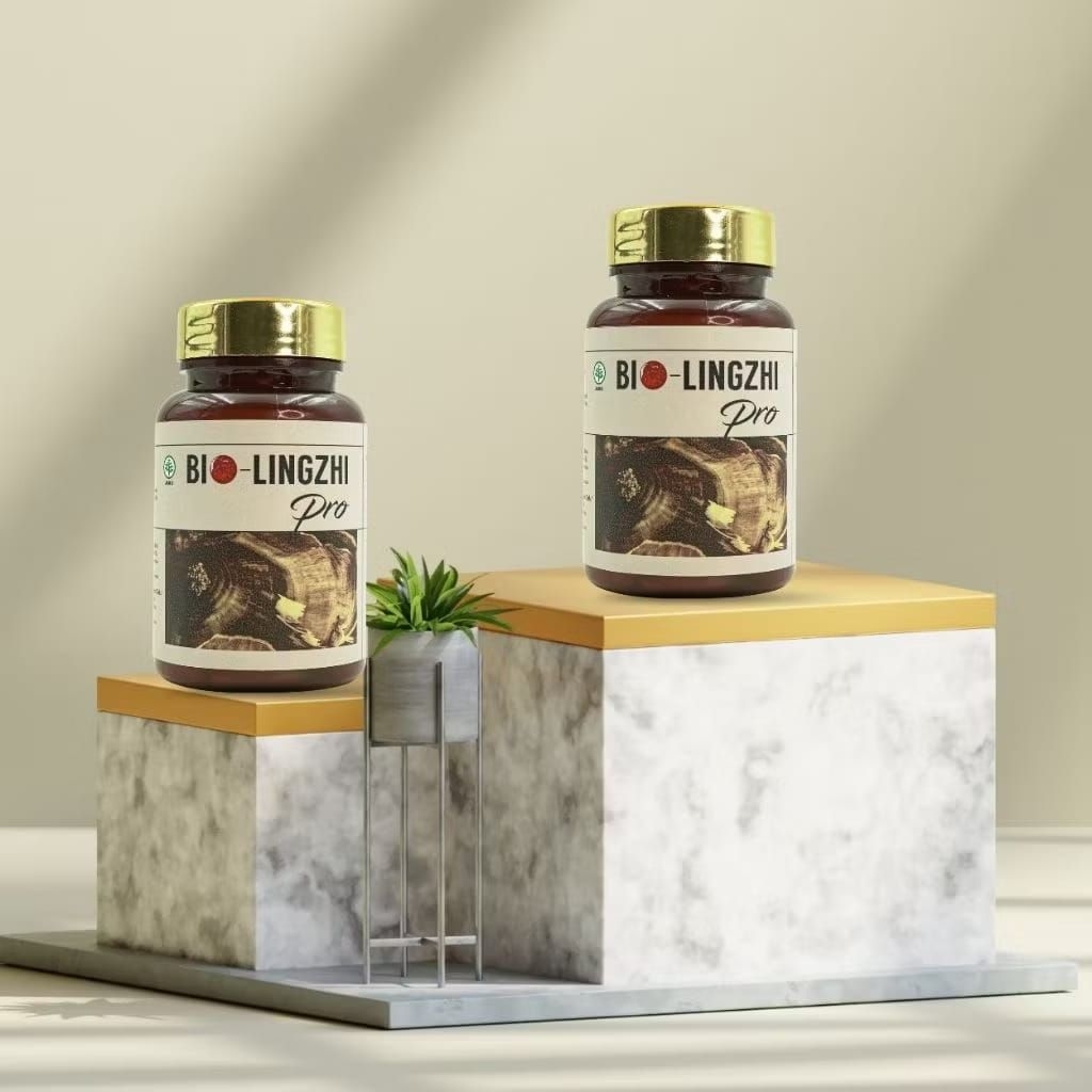 Bio Lingzhi Pro Asli 100% Original Untuk Kesehatan Ginjal Kolesterol Stroke BPOM