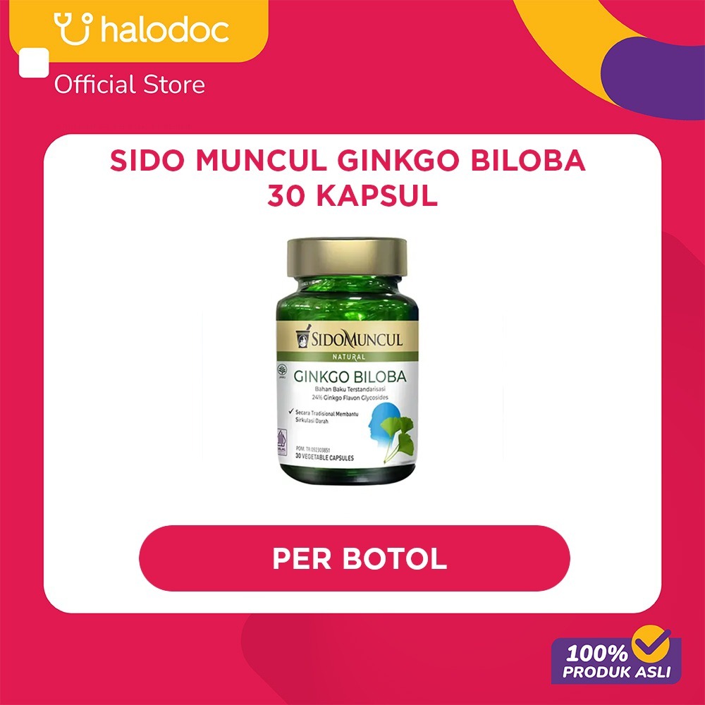 Sido Muncul Ginkgo Biloba 30 Kapsul