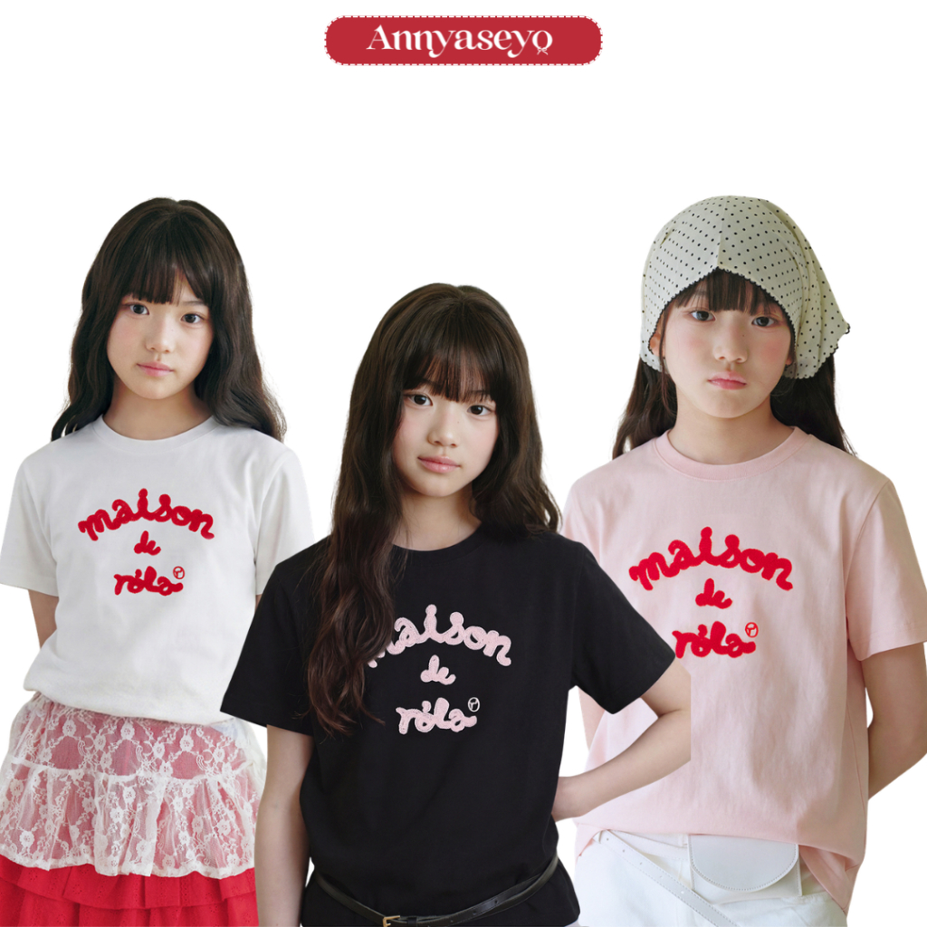 ROLAROLA KIDS EMBROIDERY T-SHIRT