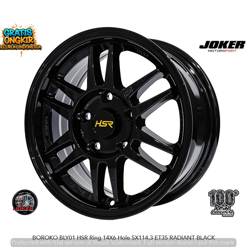 VELG R14 RPF1 HSR BLY01 COCOK UNTUK GRANMAX NEW CARRY DLL