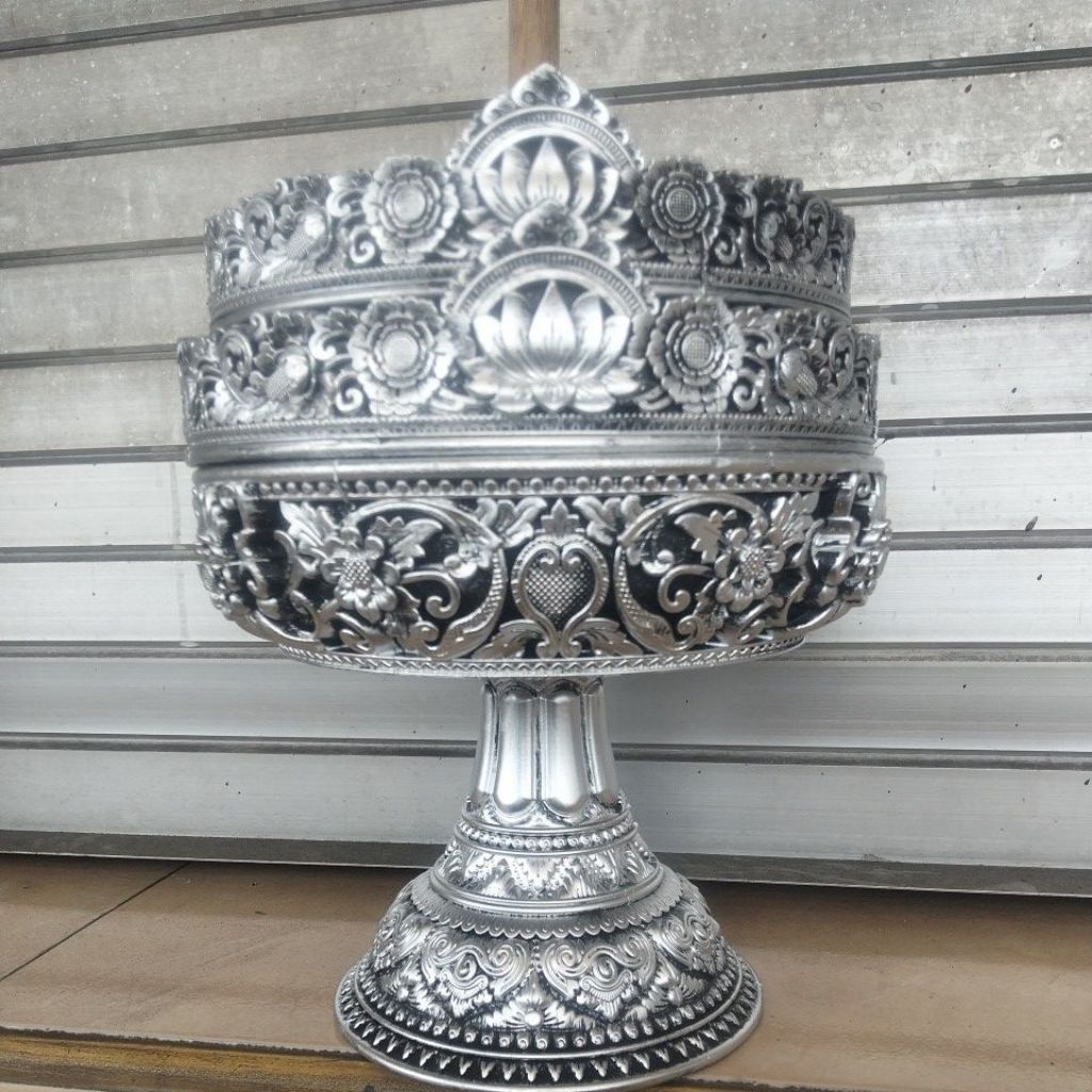 dulang susun 2 Bahan melamin tidak mudah retak.diameter 25 cm.tinggi dulang 21 cm