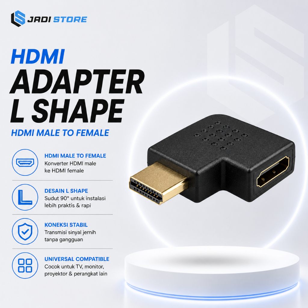 Konektor HDMI Male To Female HDMI Adapter Male to Female L Shape