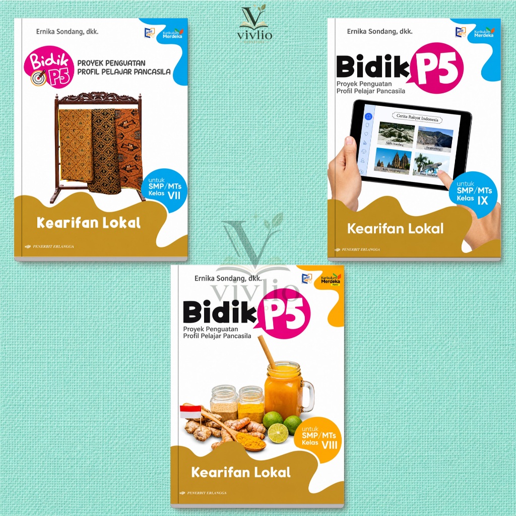 Bidik P5: Kearifan Lokal untuk SMP/MTs Erlangga KM