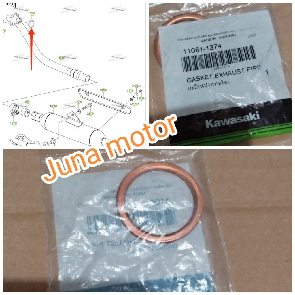 paking knalpot W175 original