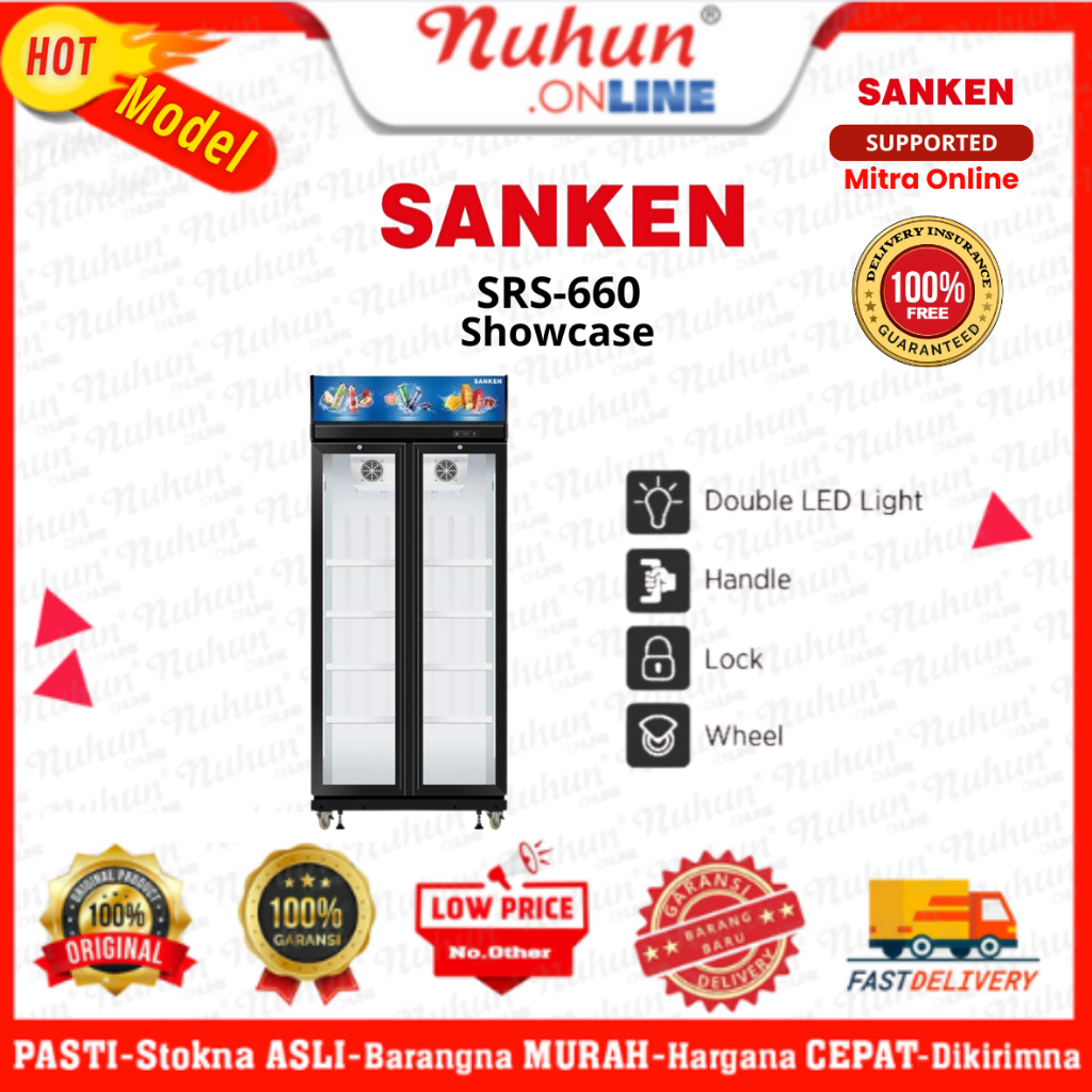 SANKEN Showcase SRS-660 2 Pintu 600L Inverter