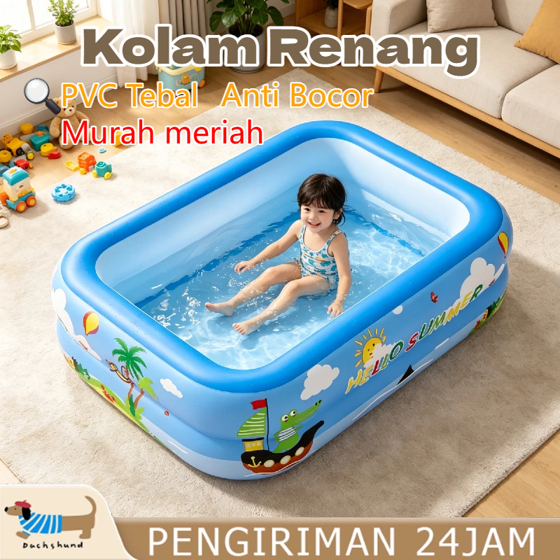 Kolam Renang Anak Kolam Renang Anak jumbo 3 Rings Playground 120 cm kolam renang anak Portable Kolam