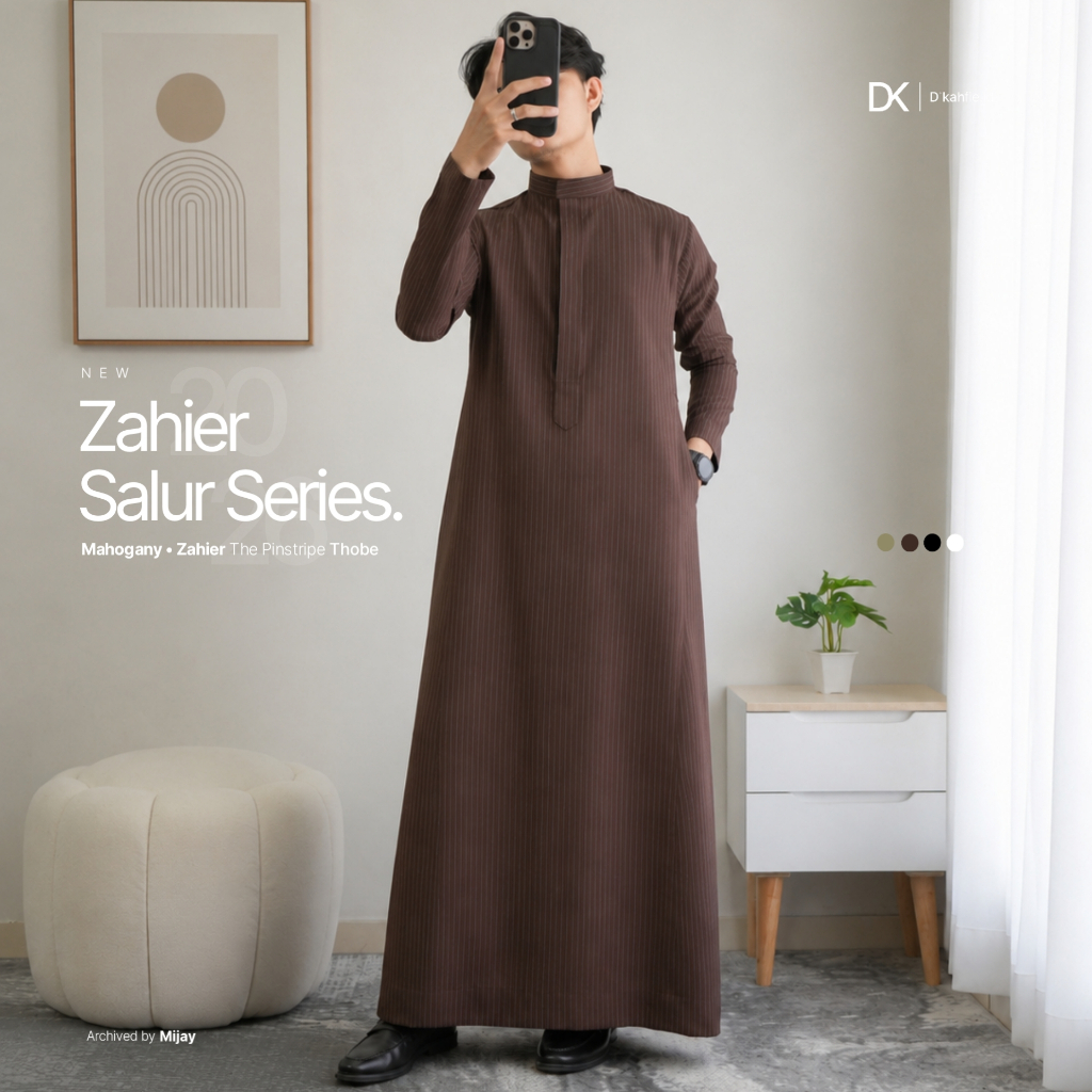 Dkahfie Zahier thobe Series | Gamis Salur Pria Slimfit | Gamis Pria | Gamis Slimfit