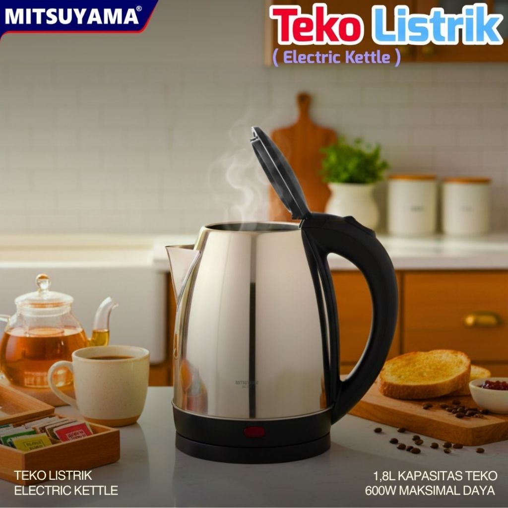 MITSUYAMA ELECTRIC KETTLE / PEMANAS AIR LISTRIK / TEKO LISTRIK CEPAT PANAS / KETTLE AIR MINUM