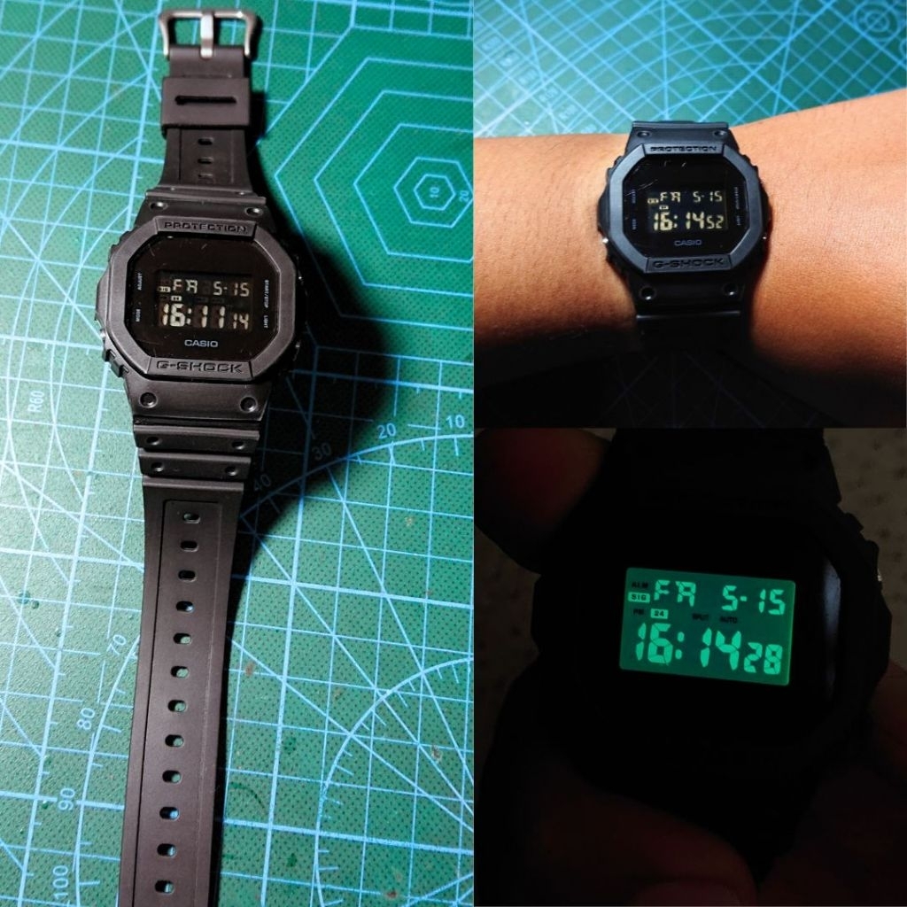 jam tangan casio g shock DW-5600BB original second koleksi