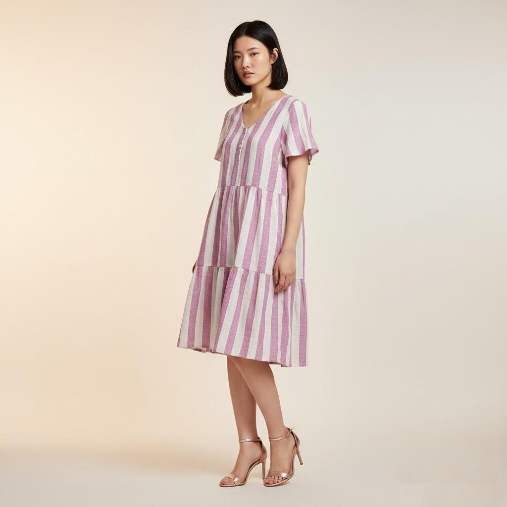 [HM-136] H*M Shortsleeve Dress Women | Dress Lengan Pendek Wanita