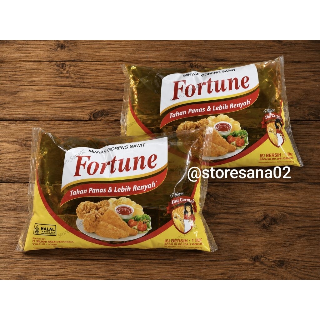 Minyak Goreng Bantal Fortune 1 Liter