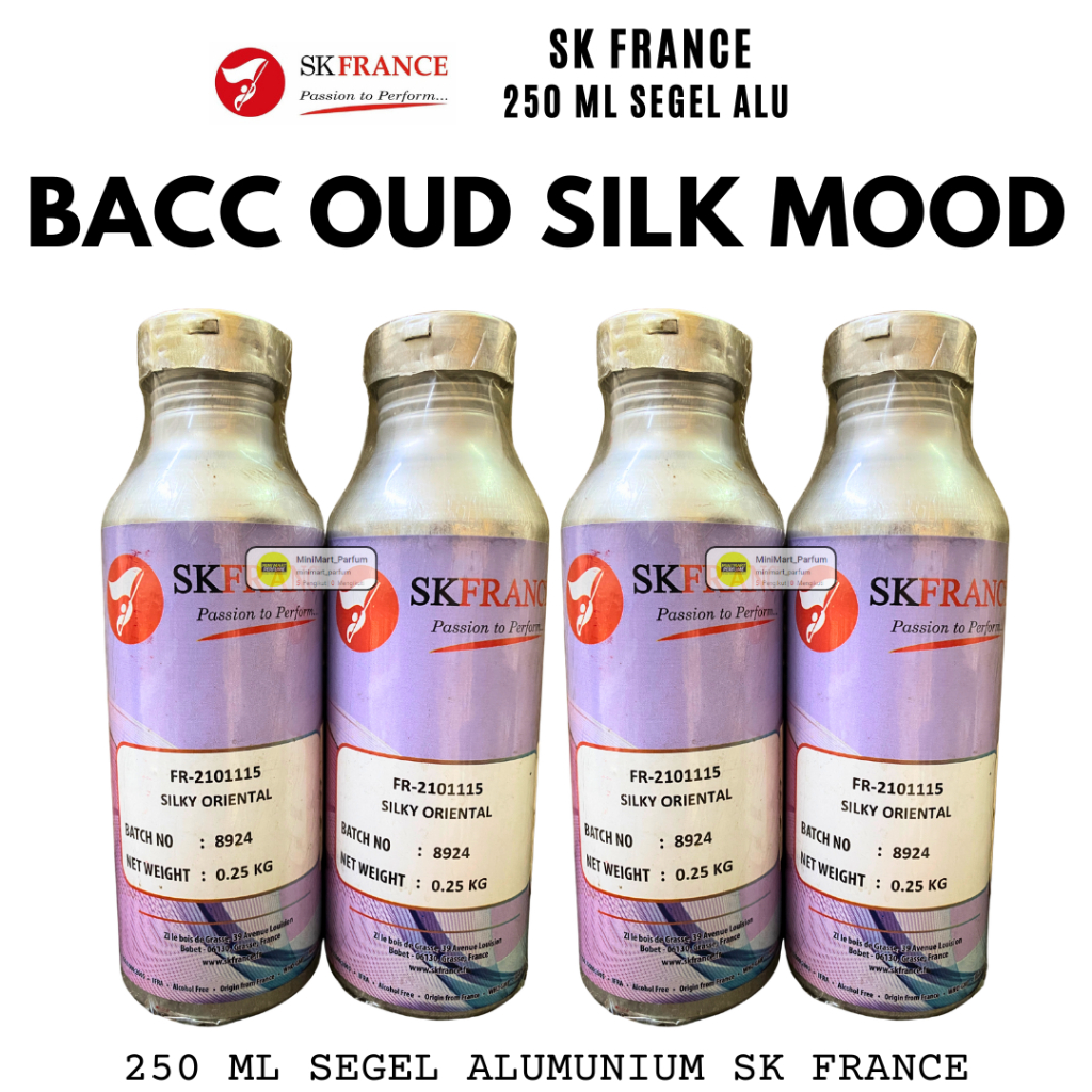 Bibit Parfum SILKY ORIENTAL ( 250 ML SEGEL Alumunium ) Oud Silk Mood SK FRANCE