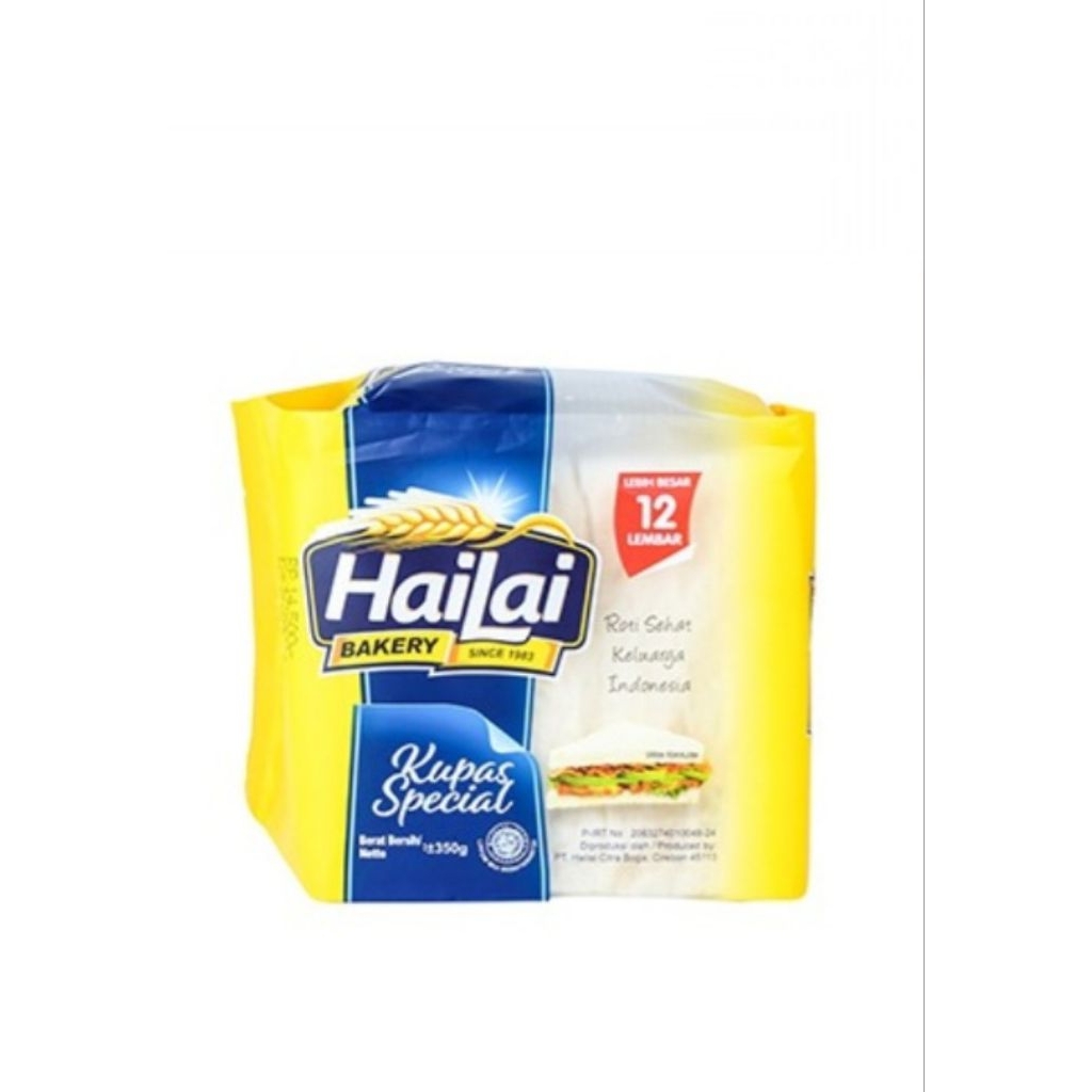 Hailai roti tawar special kupas 320 gram