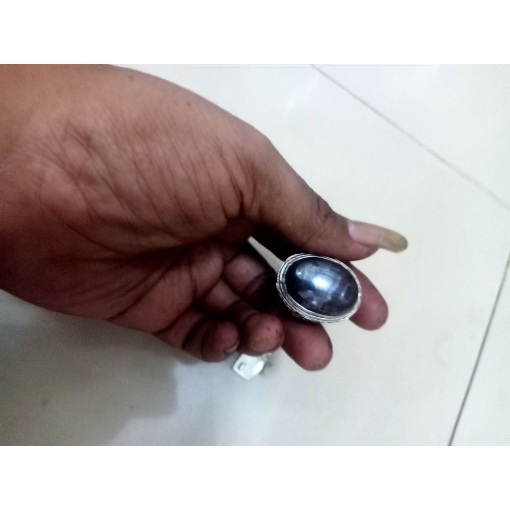 cincin batu badar besi kursani jari 9