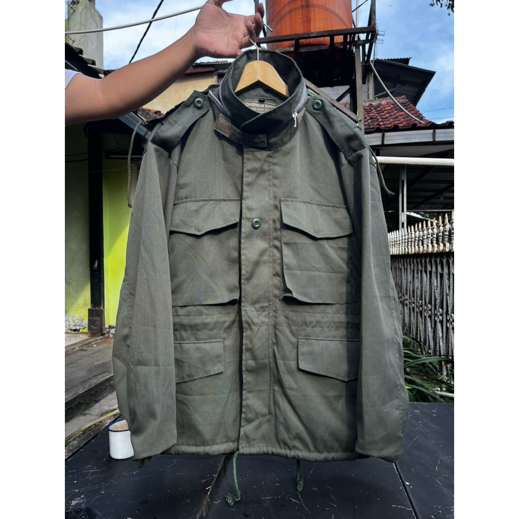 Jaket M65 Army Pria Canvas Tebal Military Style Tactical Jacket Outdoor