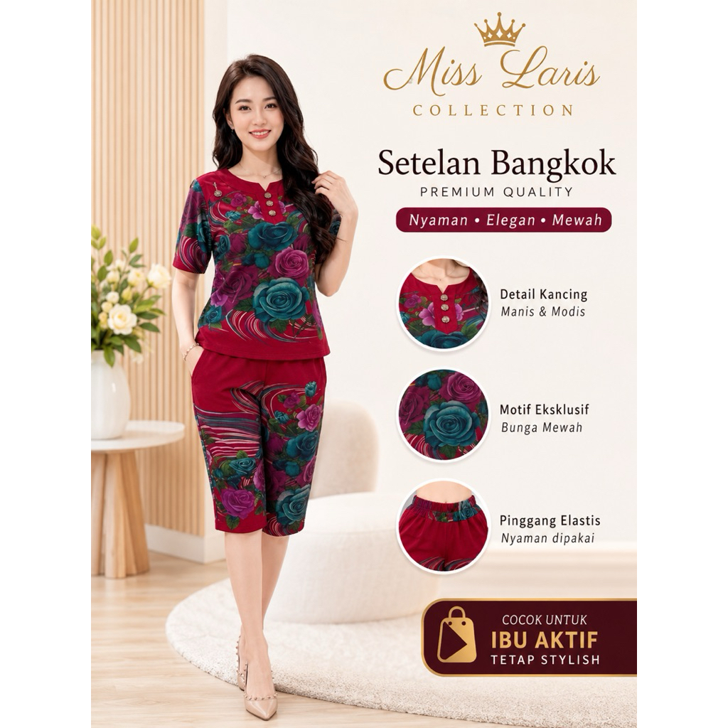 Setelan Baju Dan Celana Xing Lung Knit Premium