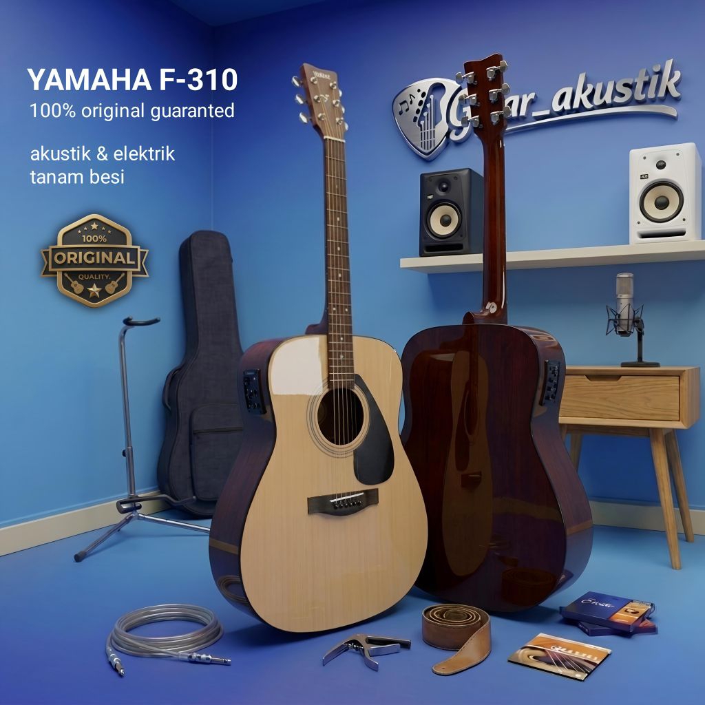 Gitar Akustik Elektrik YAMAHA f310 ORIGINAL GUITAR AKUSTIK ELEKTRIK JUMBO