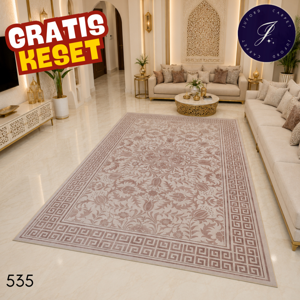 Karpet Ruang Tamu Aesthetic 200x300 180x250 120x200 Murah Empuk Halus Tebal Permadani Juford Carpet
