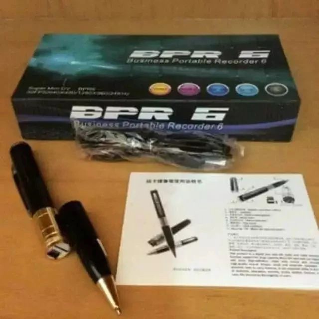 Spy Camera Pen BPR 6 Pulpen camera / Spy kamera micro SD Card socket HD pen sytle