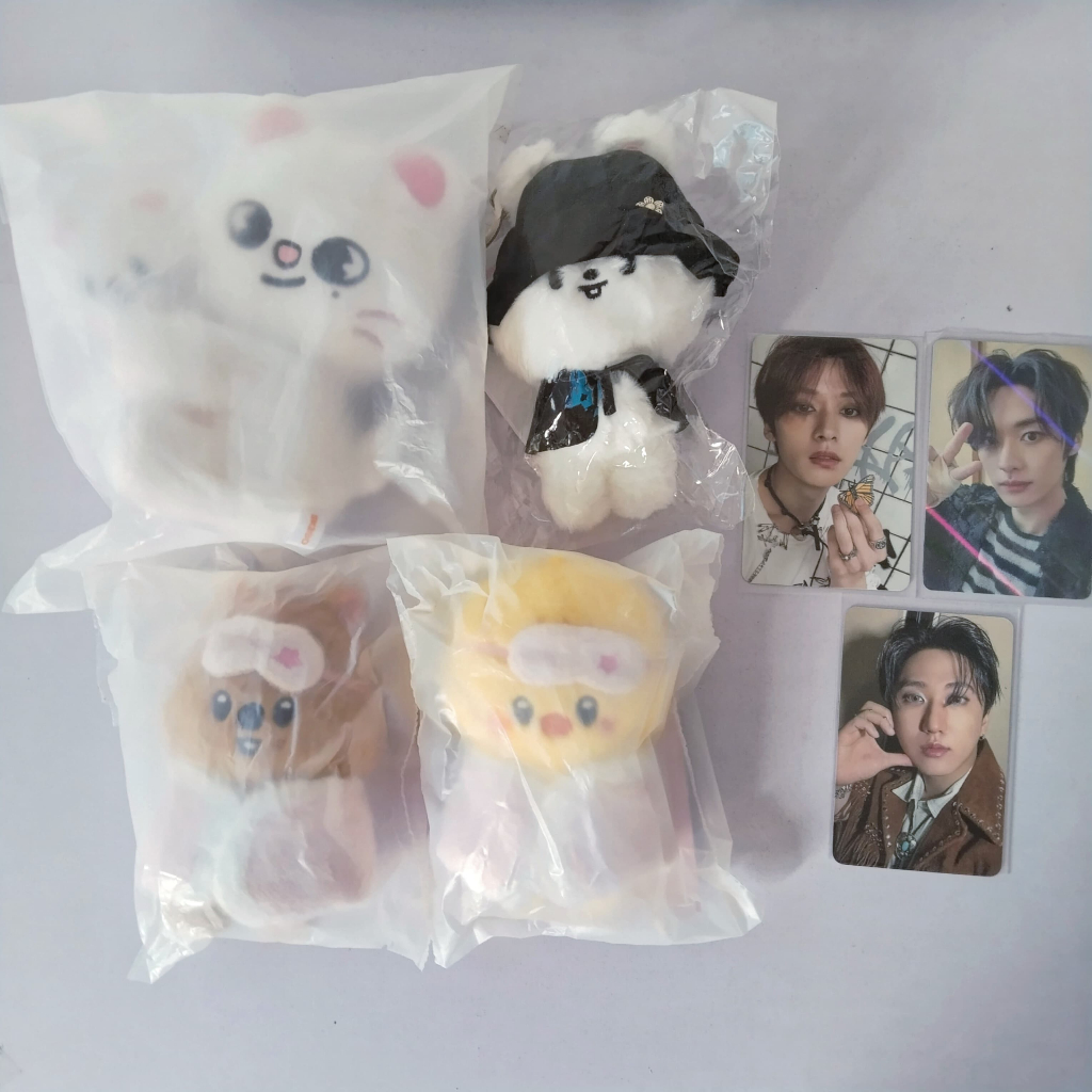 [READY STOCK] Straykids SKZOO plush 10cm hanquokka bokkari stay our little House photocard Leeknow c